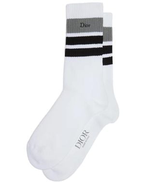 Dior Homme Three-Tone Striped Socks in Blue for Men | Lyst