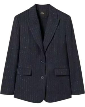 Twinset Pinstriped Blazer - Blue