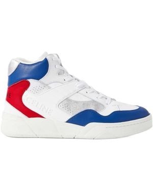 Celine Lace-Up High-Top Casual Shoes - Blue