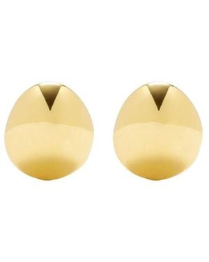 Alaïa Small Dome Earrings - Metallic