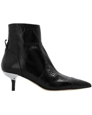 MICHAEL Michael Kors 60Mm Kitten-Heel Leather Boots - Black