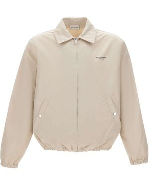 Drole de Monsieur Drôle De Monsieur Slogan Zip Jacket - White