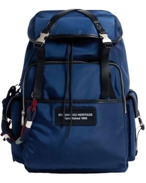 DSquared² Heritage Logo Backpack - Blue