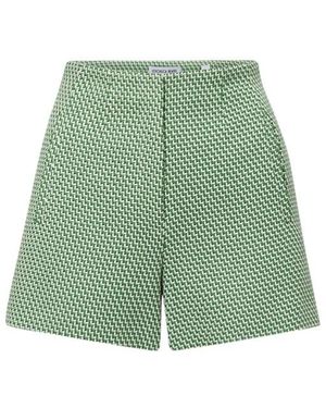 Veronica Beard Patterned Tailored Shorts - Green