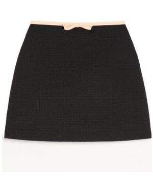 Valentino Bow Detailed Mini Skirt - Black
