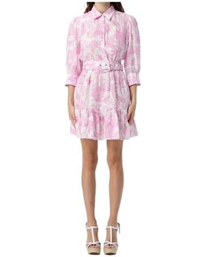 MC2 Saint Barth Belted Mini Dress - Pink