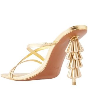 Cult Gaia Sculptural Heel Heeled Sandals - Natural