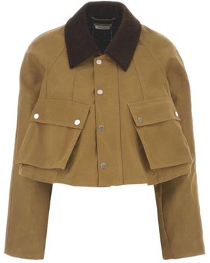 JW Anderson Jw Anderson Cropped Barn Jacket - Brown
