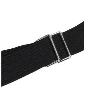 The Attico Engraved Logo Buckle Belt - Black
