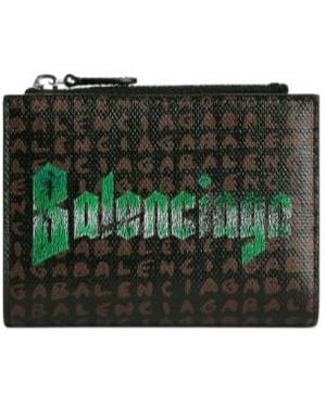 Balenciaga Select Bifold Wallet - Green