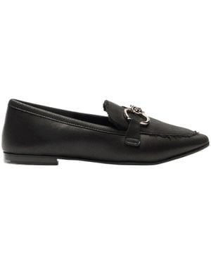 Casadei Bufaland Chain Flat Shoes - Black