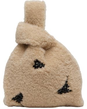 Simone Rocha Embellished Mini Tote Bag - Natural