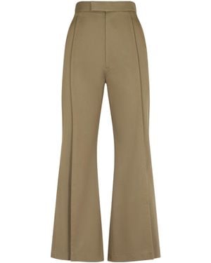 Vivienne Westwood Pleated Flared Pants - Natural