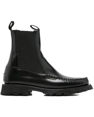 Hereu Leather Chelsea Boots - Black