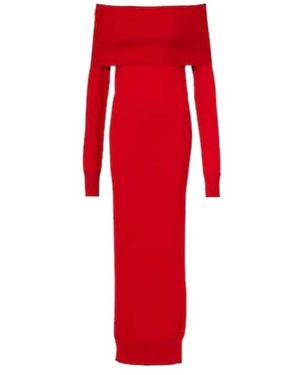 Stella McCartney Virgin Wool Maxi Dress - Red
