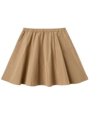 Moncler Elasticwaist Midi Skirt - Natural