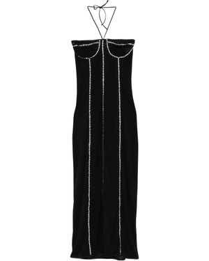 Oséree Oséree Gem Midi Dress - Black