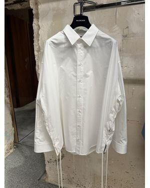 Balenciaga Lace-Up Shirt - Gray