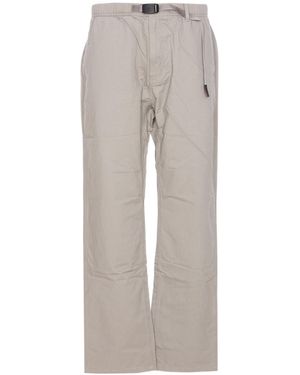 Gramicci Trousers With Belted Waist - Grey