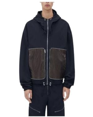 Bottega Veneta Front-Zip Packable Jacket - Blue
