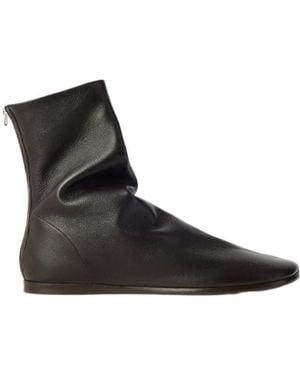Lemaire Flat Glove Ankle Boots - Black