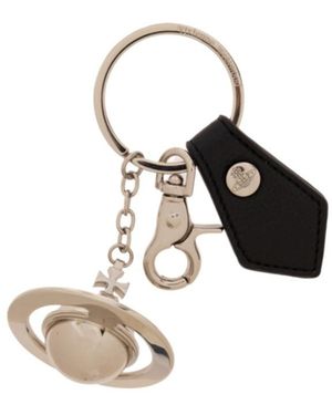Vivienne Westwood 3D Orb Keyring - White