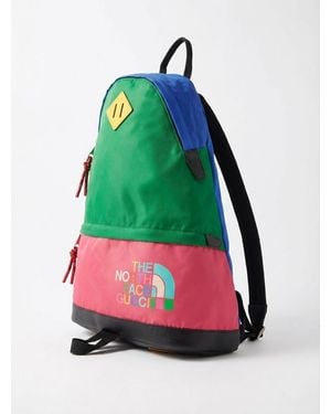 Gucci X The North Face Logo Backpack - Green
