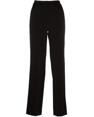 Michael Kors Belt-Looped Straight-Leg Trousers - Black