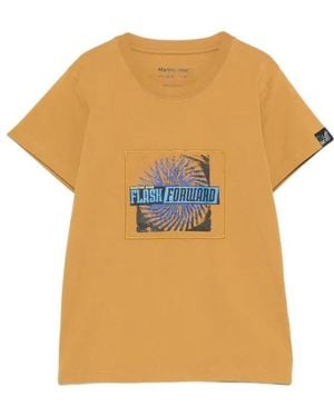 Martine Rose Shrunken Graphic-Print T-Shirt - Multicolour