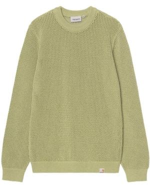 Carhartt Stockton Crewneck Open-Knit Jumper - Green