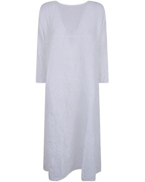 Daniela Gregis Spicchi Textured Midi Dress - White