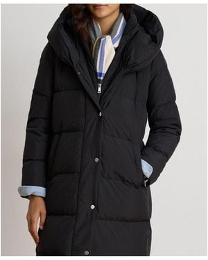 Ralph Lauren Longline Hooded Puffer Jacket - Black