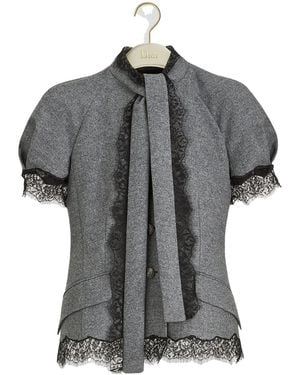 Dior Short-Sleeved Jacket - Gray