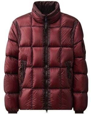 C.P. Company Goggle-Hood Down Jacket - Red