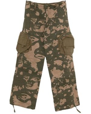 Kidsuper Camouflage Pattern Work Pockets - Green
