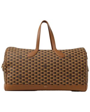 Bally Logo Travel Bag - Brown
