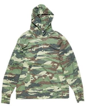 Acne Studios Abstract-Print Hoodie - Green