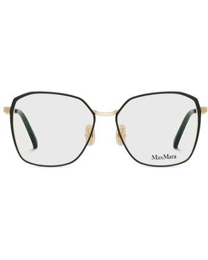 Max Mara Square Frame Glasses - Metallic