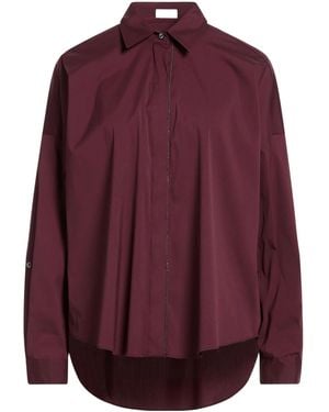 Brunello Cucinelli Solid Color Shirts Blouses - Purple