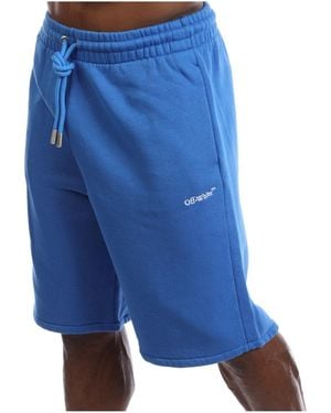 Off-White c/o Virgil Abloh Classic Fresh-Style Shorts - Blue