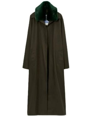 Burberry Single-Breasted Trench Coat - Green