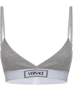 Versace Rib Bra - Grey