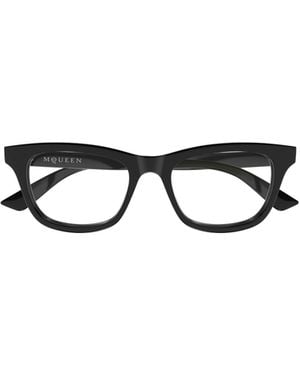 McQueen Eyewear Square Frame Glasses - White