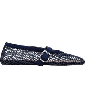 Alaïa Alaïa Buckle Fastened Ballet Flats - Blue