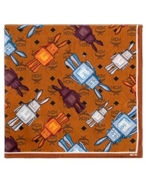 MCM Printed Scarf - Orange