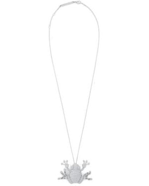 Loewe Frog Necklace - White
