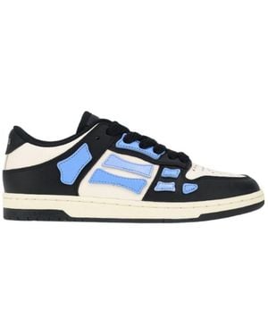 Amiri Skel-Top Leather Low-Top Sneakers - Blue