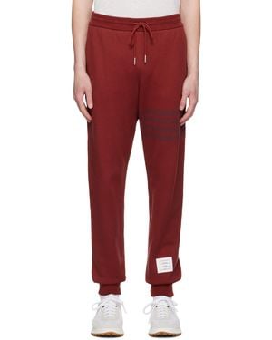 Thom Browne Bar Stripe Track Trousers - Red