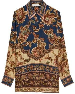 Zimmermann Printed Silk Shirt - Multicolor