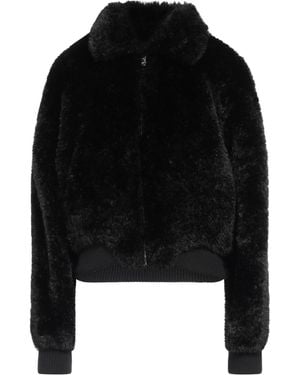 Rag & Bone Solid Colour Long Sleeve Velvet Coat - Black